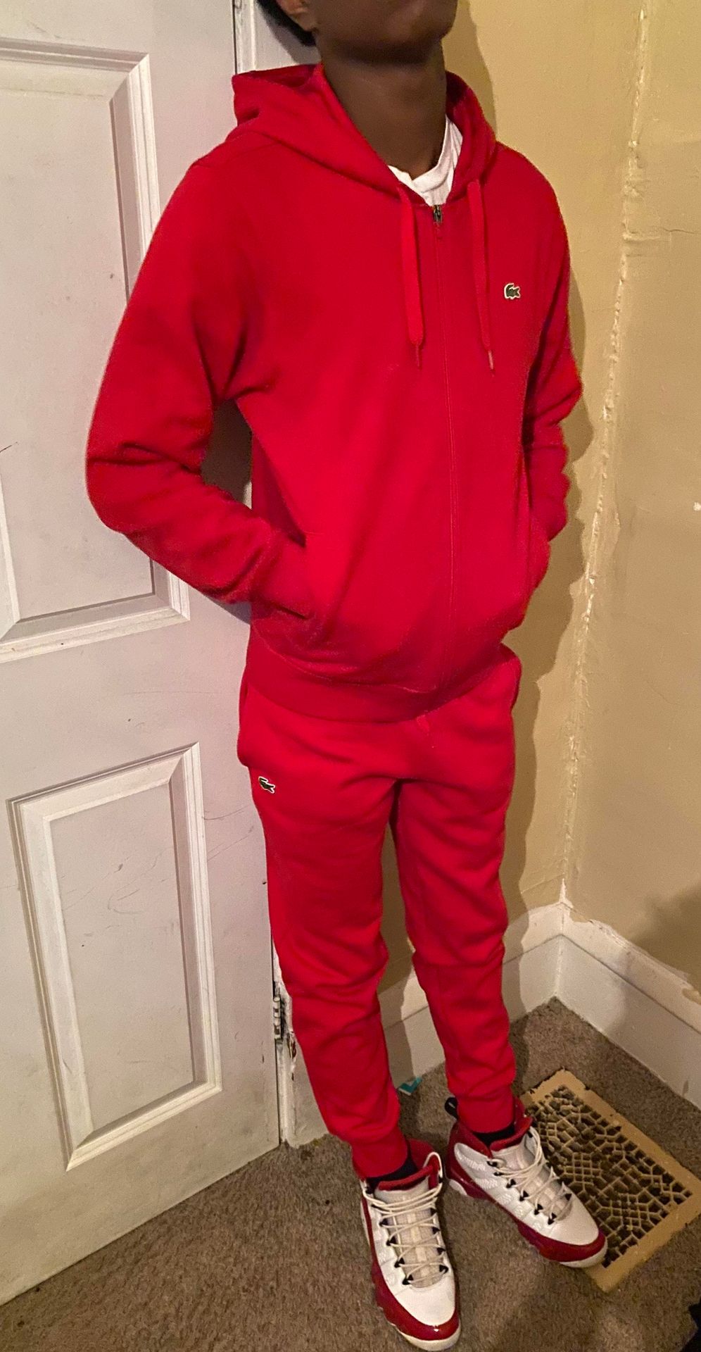 Lacoste sweatsuit hotsell