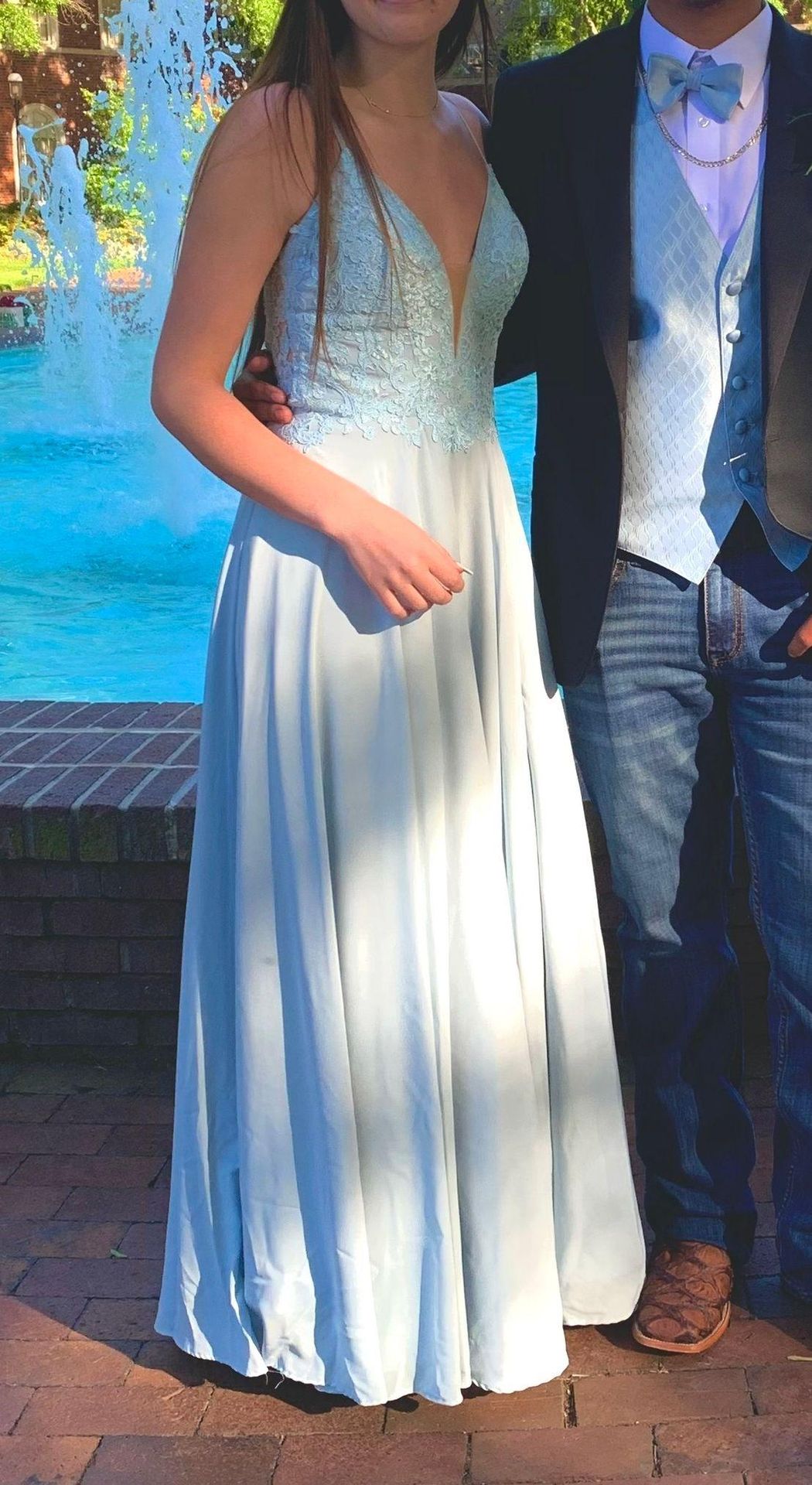 PromGirl Long Prom Dress Blue Size 6 75 From kaylyn