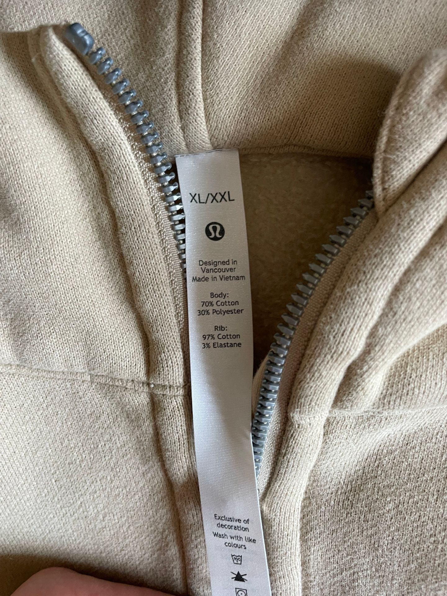 Lululemon Scuba Half-Zip Hoodie Tan Size XL - $67 (43% Off Retail) - From  aly