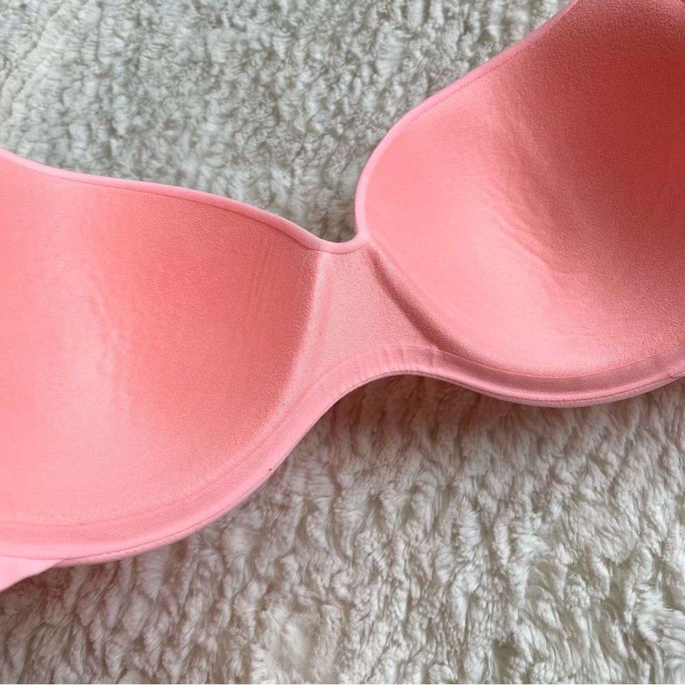 Victoria's Secret Incredible Lined Demi Bra 32DD Pastel Pink