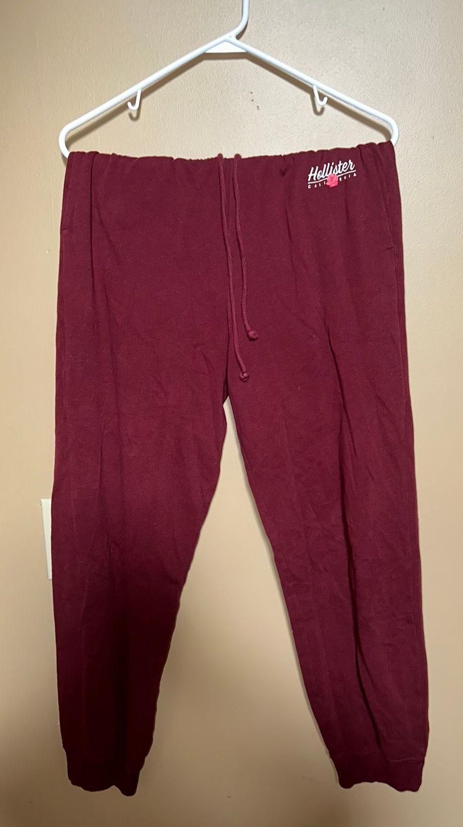 Red Hollister sweatpants