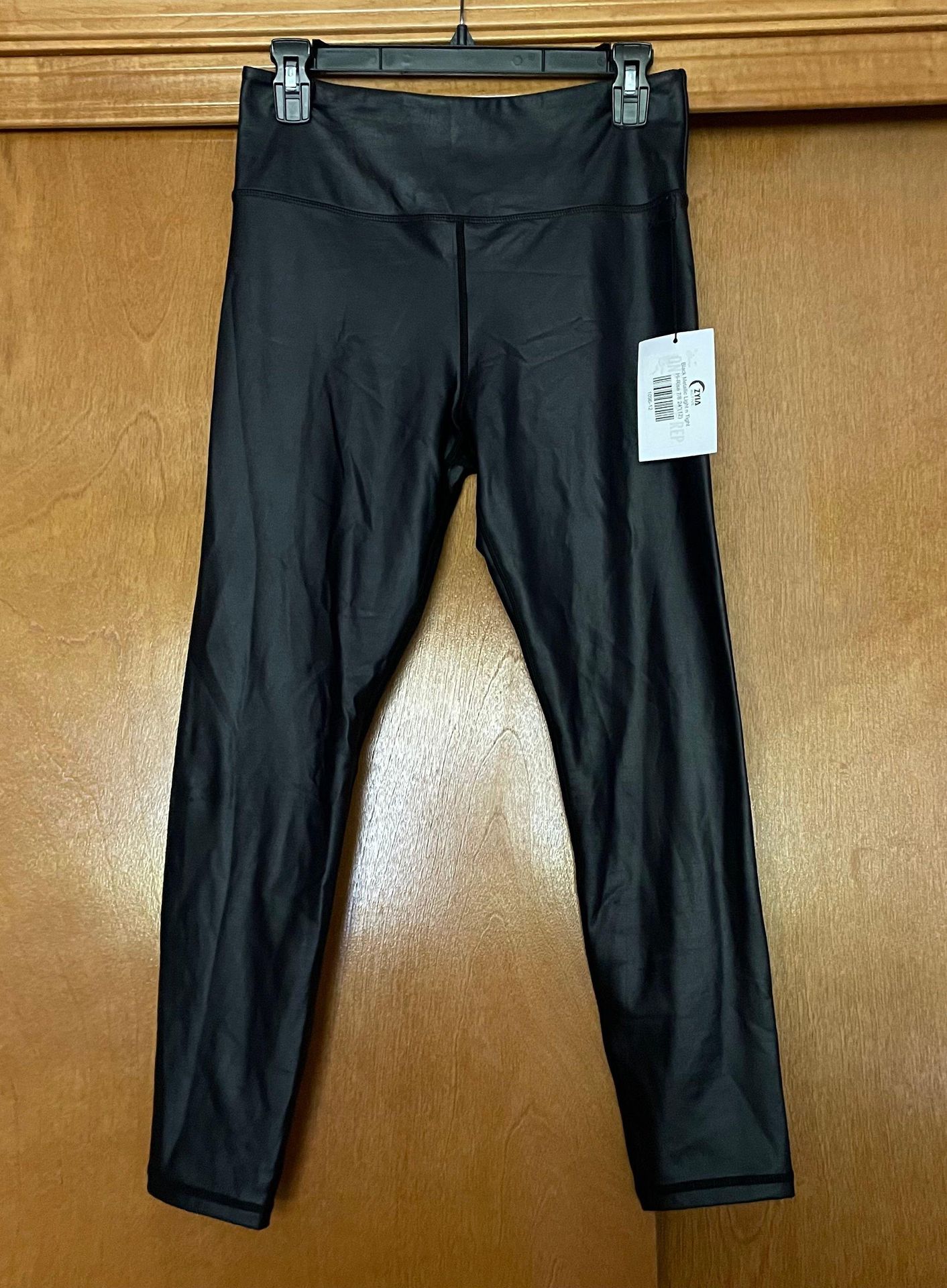 Zyia Black Metallic Light n Tight Hi-Rise 7/8 Leggings Size 12 - $70 New  With Tags - From Callie