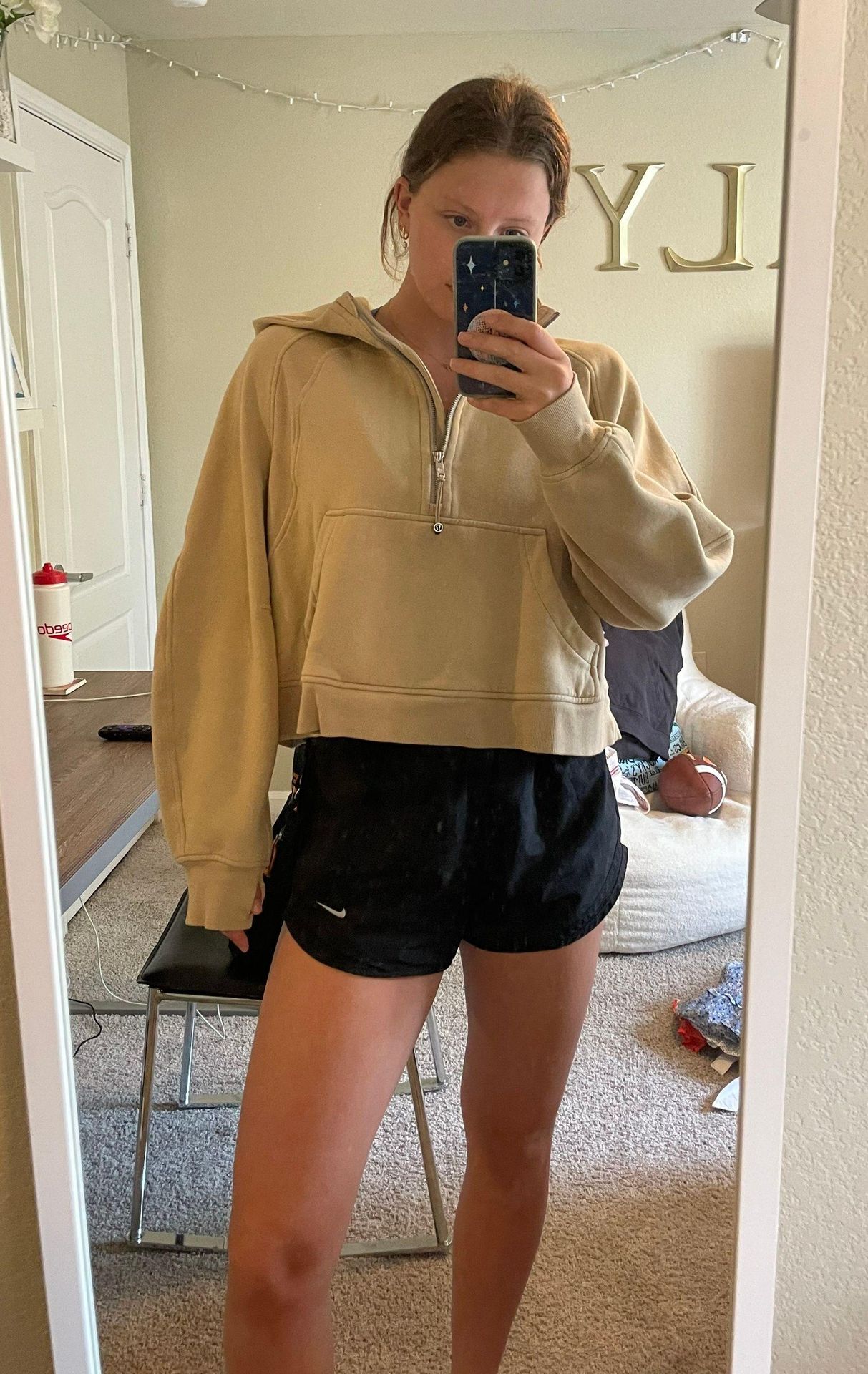 styling lululemon scuba half zip with jeans｜TikTok Search