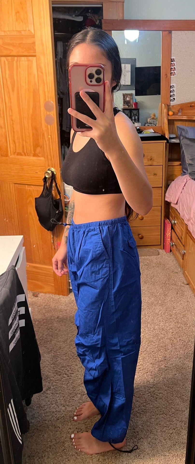 H&M Parachute Pants Blue Size XS - $13 (48% Off Retail) - From Gabby