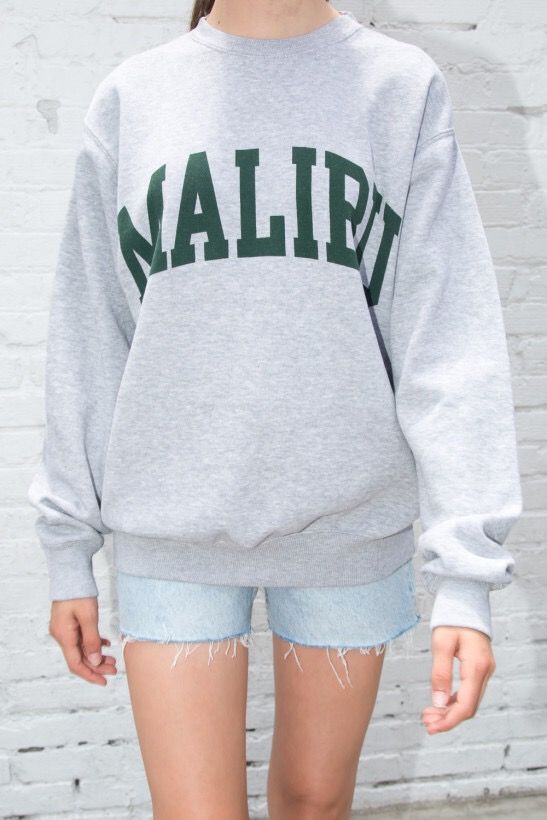 Malibu brandy melville sweatshirt hotsell