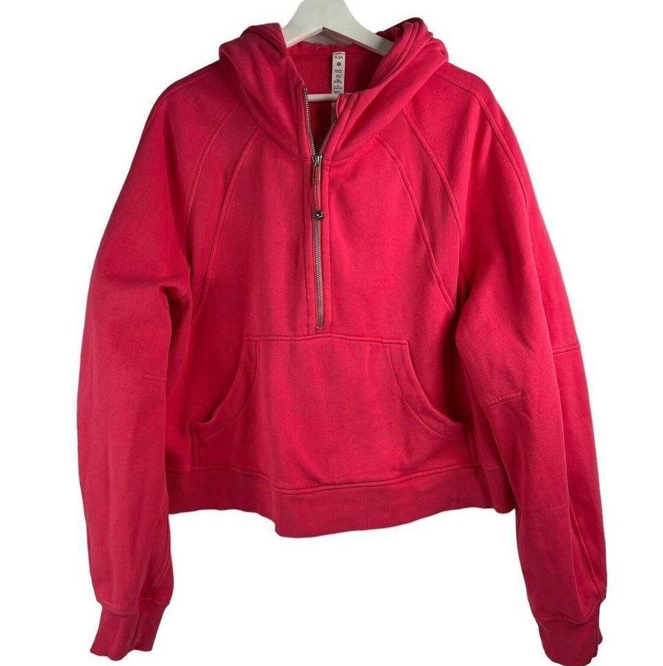 Lululemon XL XXL Scuba Oversized Half Zip Hoodie Sweatshirt Lip Gloss Pink  - $87 - From The Okie