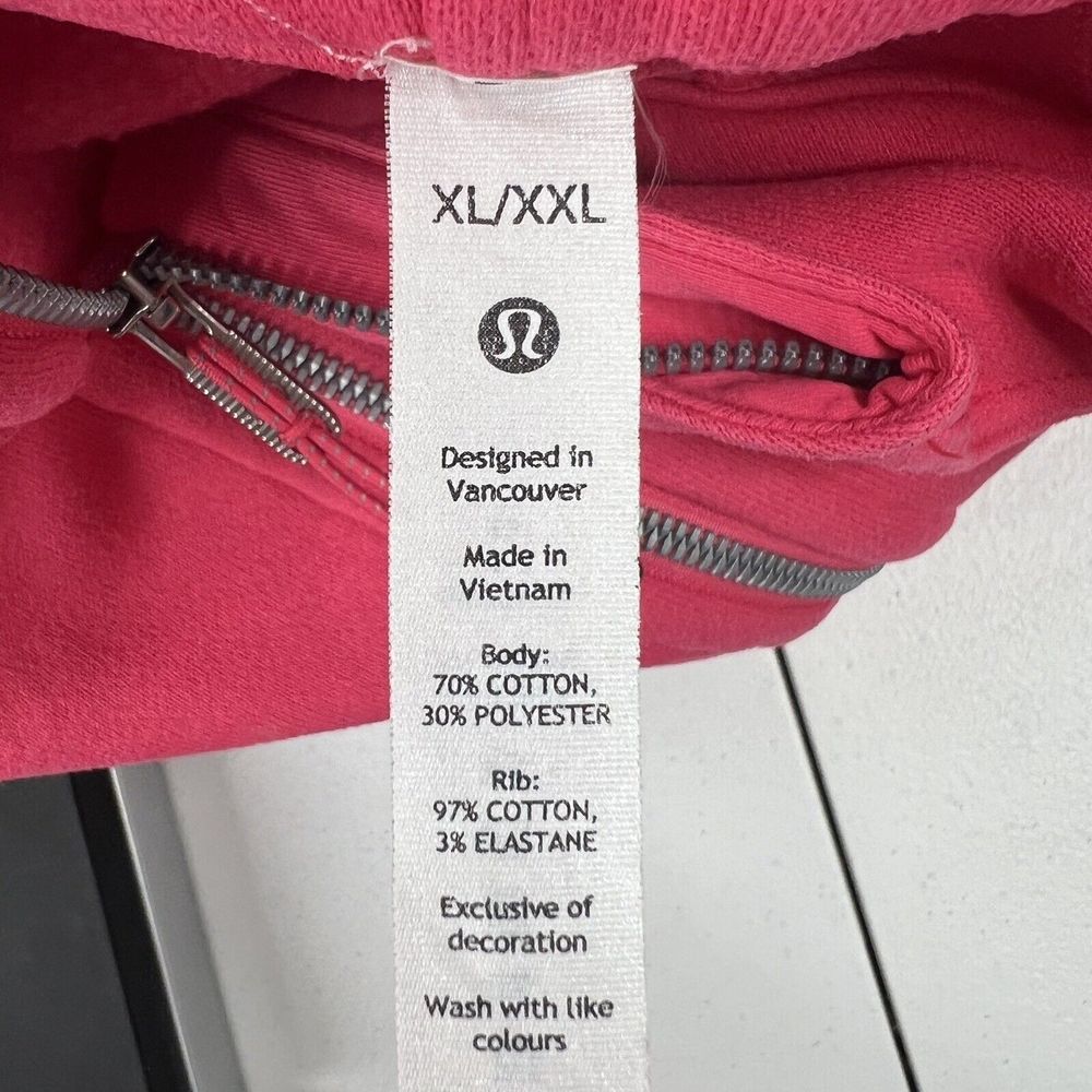 Lululemon XL XXL Scuba Oversized Half Zip Hoodie Sweatshirt Lip