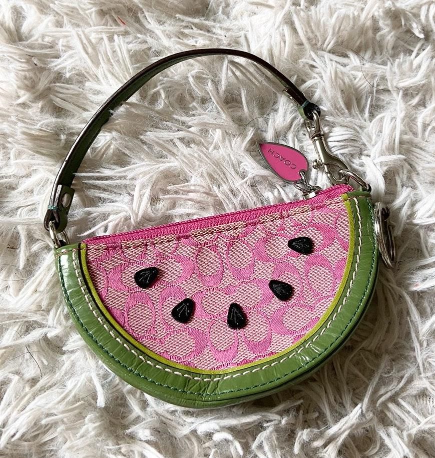 Coach watermelon coin purse new arrivals