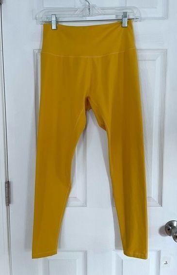 Buff Bunny Flame Golden Yellow High Rise Leggings Large - $30