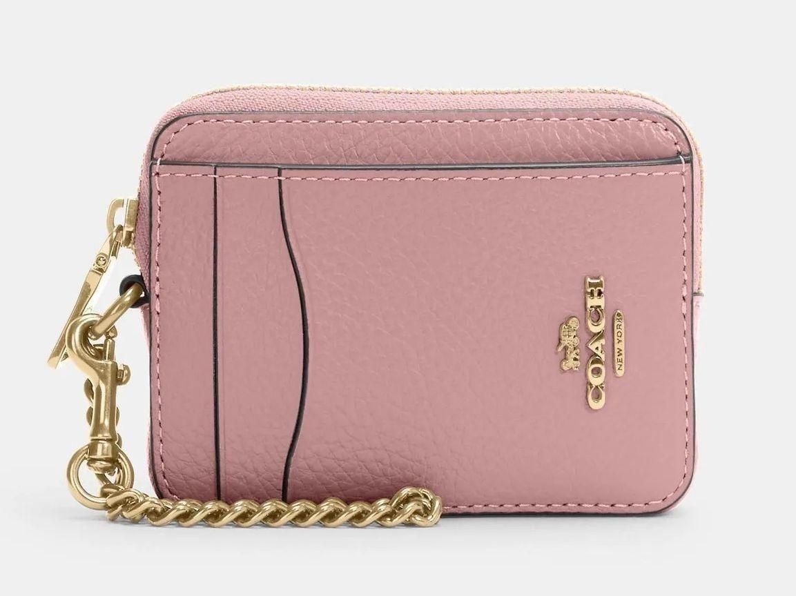 Coach Zip Card Wallet Pink: Style Meets Functionality