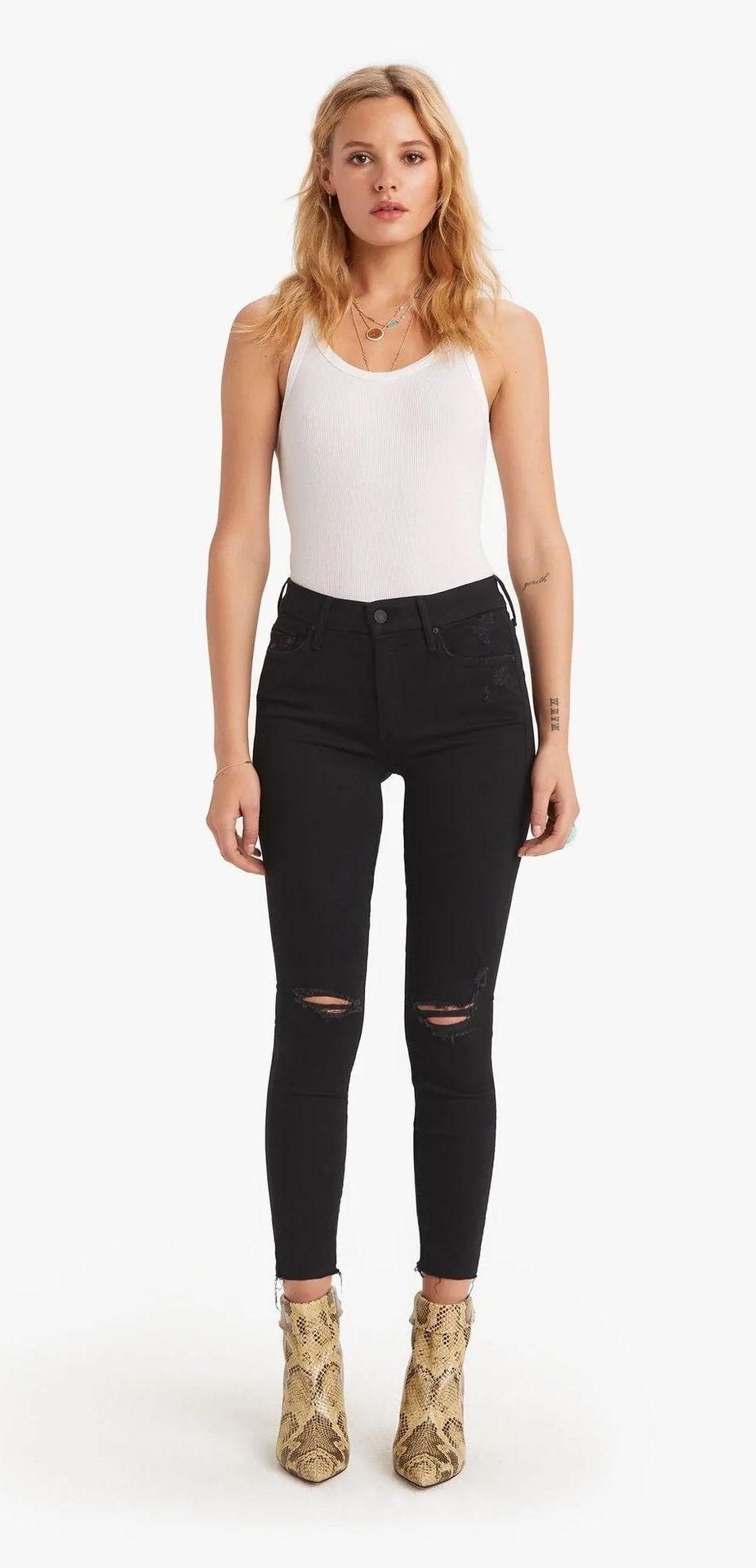 NWT Mother Denim The Looker Ankle Fray, Girl Crush, As Seen On Martha Hunt  | eBay