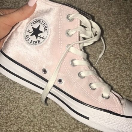 Converse Velvet Pink High Top Size 7 20 69 Off Retail From Madison