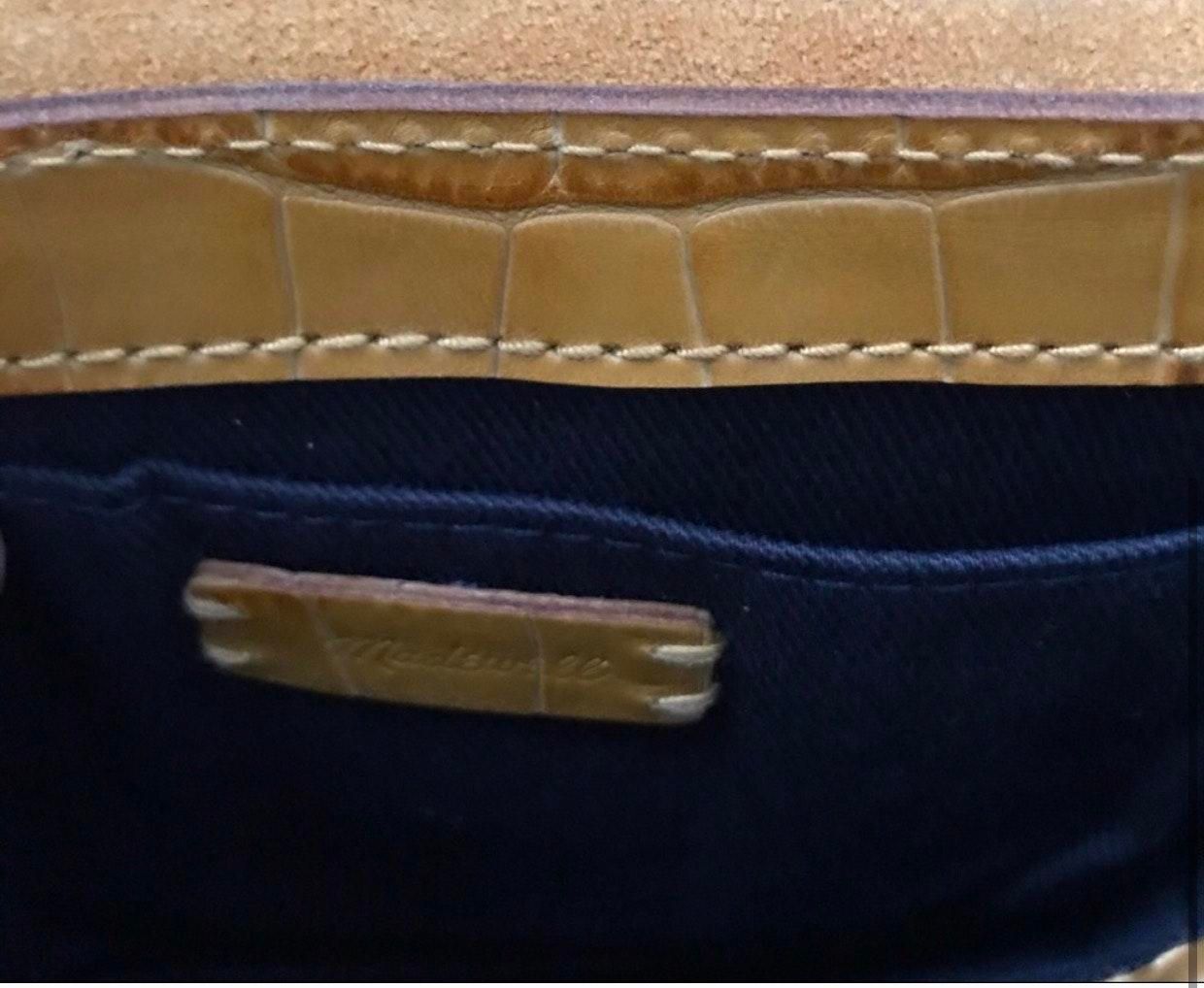 Madewell Croc Embossed Small Richmond Saddle Bag 35 From Ashley