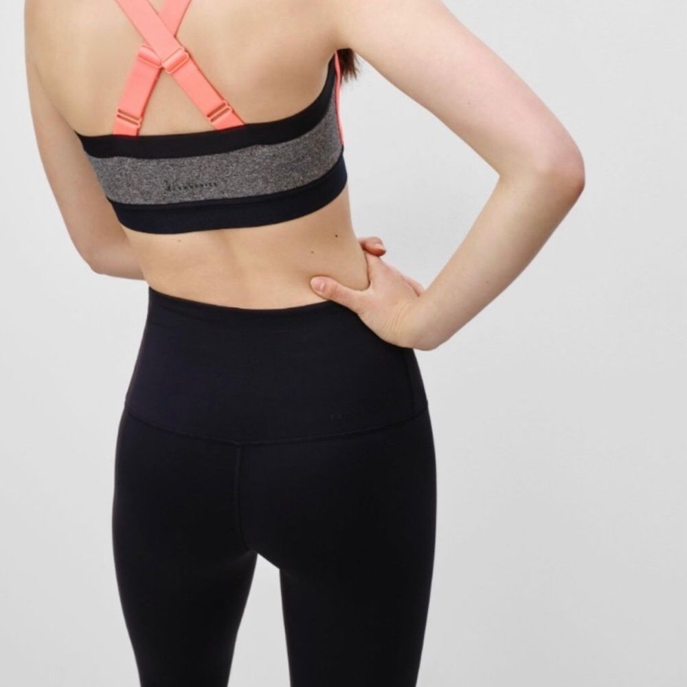 Aritzia Community Rasa Bra - Sports Bra Grey & Neon Pink XS Women's Bralette  - $27 - From Meagan