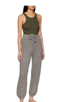SKIMS Grey Cozy Knit Teddy Jogger Lounge Pants Size S/M - $85 New