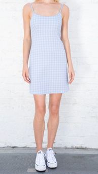 Brandy Melville Colleen Plaid Dress Blue - $15 (46% Off Retail) - From Kori