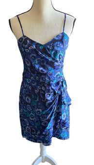 LC Lauren Conrad LAUREN CONRAD Stunning black and blue floral