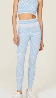 Spiritual Gangster Women's Size XS / S Blue Love Zebra Seamless Sculpt  Leggings - $49 - From Emma