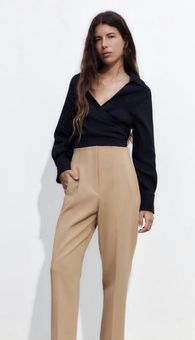 ZARA High Waisted Pants Tan Size M - $20 - From Maddy