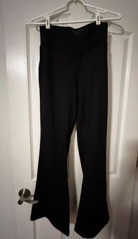 Aeropostale black crossover waist flare leggings Size M - $15 - From