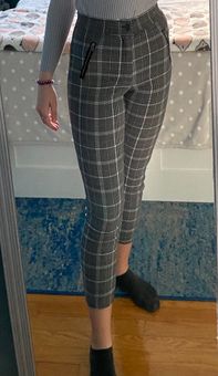 Hollister logo legging with chequered detail