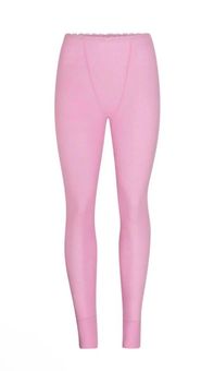 Pink Pointelle Leggings