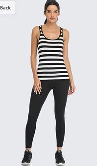 Workout Athletic Tank Tops for Women Pack, Black/White Striped, Small - $14  New With Tags - From Dustin