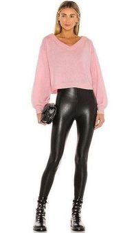 Commando Perfect Control Faux Leather Legging in Black