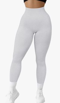 QQQ Athletic Gym ribbed workout leggings Gray - $22 - From