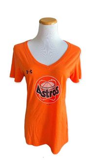 Under Armour Orange Astros Shirt, Size Small