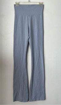Brandy Melville Priscilla Light Blue Gray Slightly Flared Yoga Pants