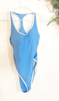 Wild Fable Women's Tank One Piece Bodysuit Blue Size Medium