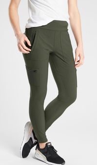 Athleta Headlands Hybrid Cargo Tights Green Size 2 - $66 (60% Off