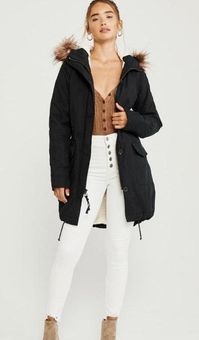sherpa lined military parka abercrombie