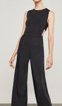 BCBGMAXAZRIA Black Rossana Cutout Jumpsuit Size 4 40 80 Off