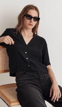 Button-Front Resort Shirt in Lusterweave