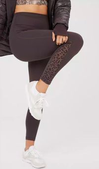 aerie offline Grey White Mesh High-Rise 7/8 Leggings