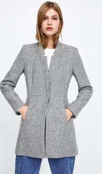 Inverted on sale lapel blazer