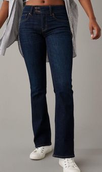 AE Stretch Low-Rise Kick Bootcut Jean