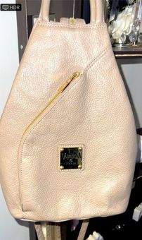 Valentina Made in Italy Sling Pebbled Leather Backpack Bag Purse