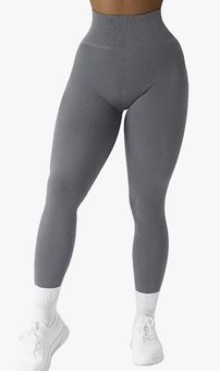 QQQ Athletic Gym ribbed workout leggings Gray Size XS - $19