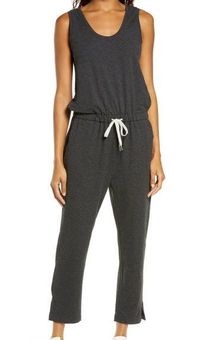 Zella Women's Gwen Sleeveless Gray Jumpsuit Pockets Drawstring Drop Waist S  NWOT - $36 - From Missy