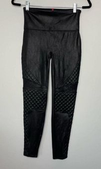 Spanx Faux Leather Moto Leggings