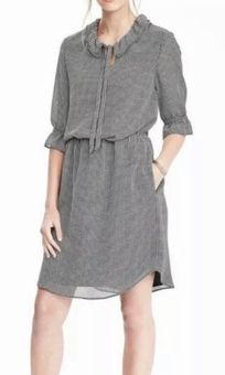 banana republic houndstooth dress