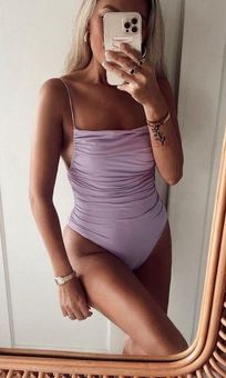 zara draped swimsuit