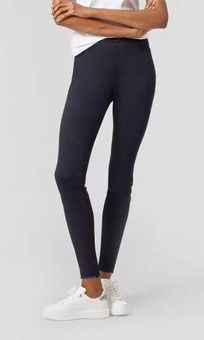 Hue Studio Women's Black Mid-Rise Frayed Edge Denim Leggings Size Medium -  $13 New With Tags - From Heather