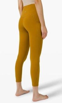 Lululemon align HR pants 25” with pockets gold spice size 6