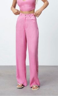 Zara FLOWY HIGH-WAISTED PANTS
