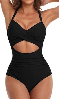 Eomenie One Piece Swimdress Swimsuits for Women Tummy Control Slimming Swim  Dresses Skirt Bathing Suit 