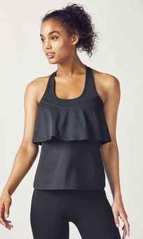 Fabletics Black Layered Tank Top Size Medium - $24 - From Bree